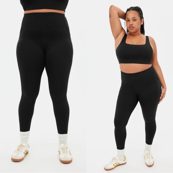 GIRLFRIEND COLLECTIVE Skyline Compressive Pocket Leggings Black Sz XL - Picture 1 of 6